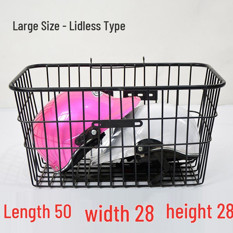 Heavy-Duty Enlarged Rear & Front Bicycle Carrier Basket