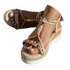 Platform Toe Bohemian Women'S Shoes Soft Soled Slip Sandals Womens Wedge Sandal Soft Sandals For Women