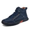 Autumn Winter Hiking Botas Handmade Leather Mens Ankle Boots Outdoor Design Sneakers Man Casual High Top  Shoes Motocross Boots