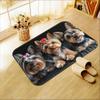 Tappetino Ingresso Cane Yorkshire Terrier Carino, Tappeto Ingresso Altamente Assorbente Antiscivolo, Tappeto Lavabile Interno Esterno per Bagno