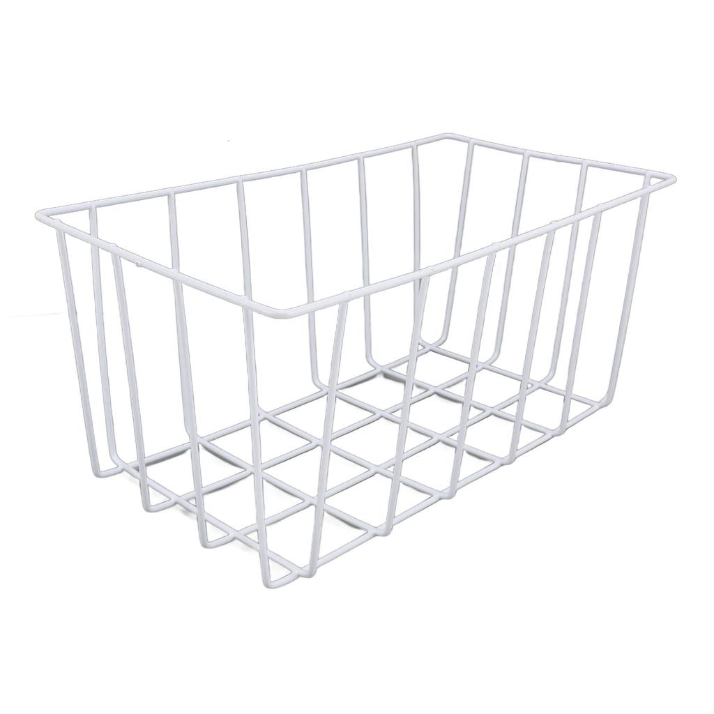 Freezer Storage Basket Refrigerator Divider Organizer Bin Metal Wire Separation Container for Home Use