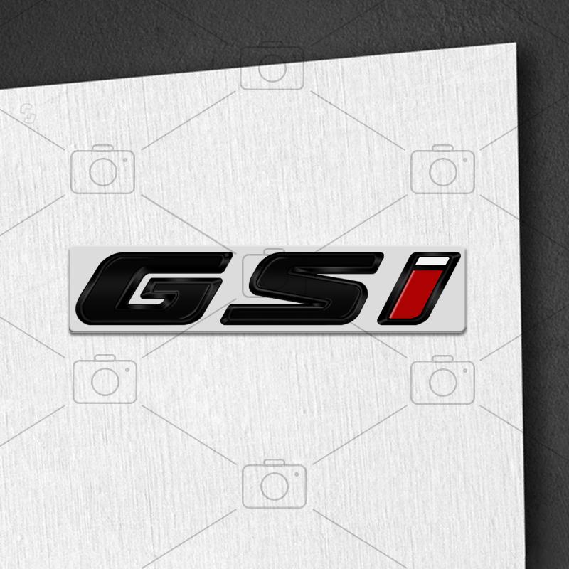 Car Metal Body GSI Logo Letter Decals Styling Badge Trunk Emblems Sticker For Opel Vauxhall Meriva Junior Zafira Mokka Adam VXR