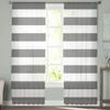 Stripes Grey Tulle Curtains Living Room Kitchen Chiffon Curtain Bedroom Balcony Sheer Curtain Fashion Home Decor