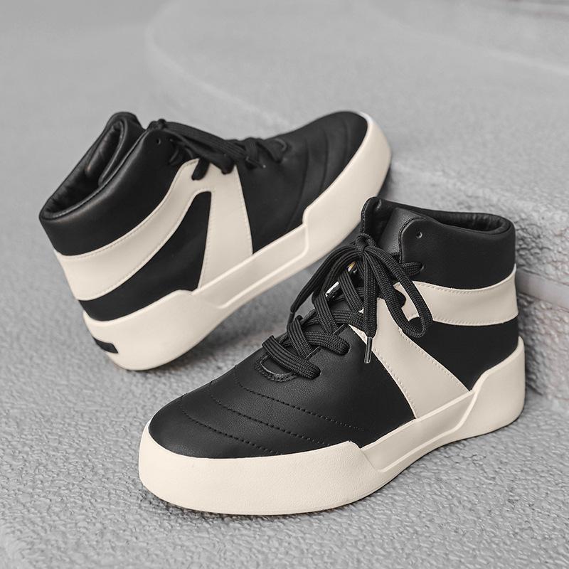 X new autumn platform high-top shoes heightening niche casual platform non-slip shoes sports board shoes