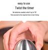 Egg-Shaped Stainless Steel Kitchen Timer for Cooking and Baking