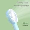 Portable Silent Desktop Fan: Handheld, Rechargeable, 3-Speed, Customizable, Powerful Wind for Dormitories