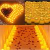 24Pcs/Set Flameless LED Candle Creative ing Led Tea Light Warm White Flameless Candle Halloween Christmas Decor Candle Light
