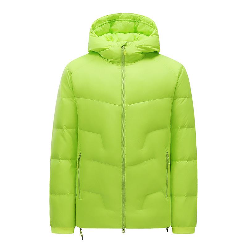 Men's Winter White Duck Down Jacket: Trendy, Thickened, Warm, Fashionable, Unisex