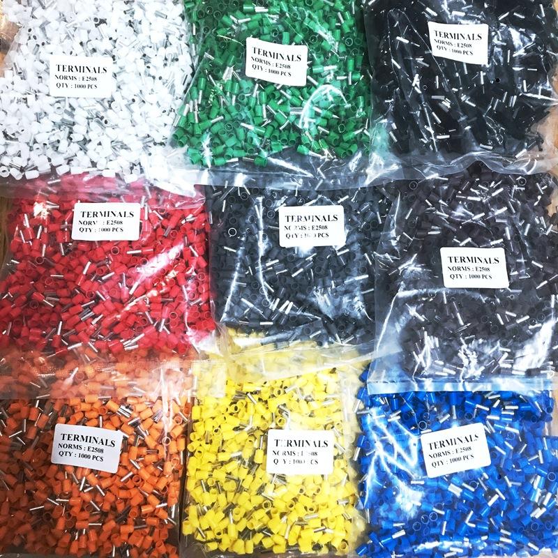 E0508 E7508 E1008 Tubular Crimp Terminals 1000pcs for Reliable Electrical Installations