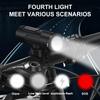 500 Lumen Bike Light Front Waterproof Bike Headlight Rechargeable Front Bike Light 4 Lighting Modes for Road Cycling