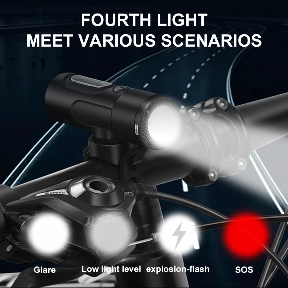 500 Lumen Bike Light Front Waterproof Bike Headlight Rechargeable Front Bike Light 4 Lighting Modes for Road Cycling