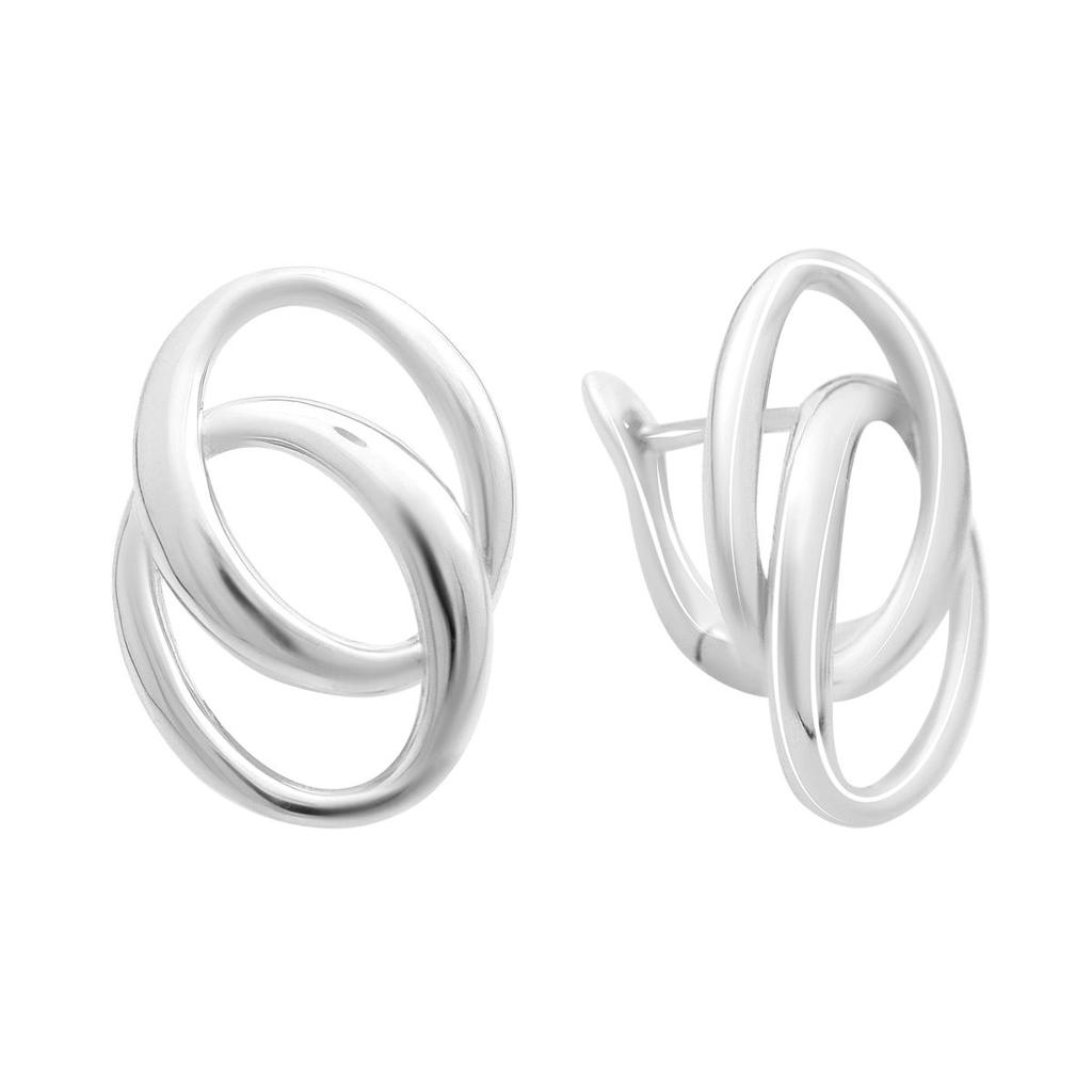 Boucles d'oreilles en argent sans pierres (2151210)