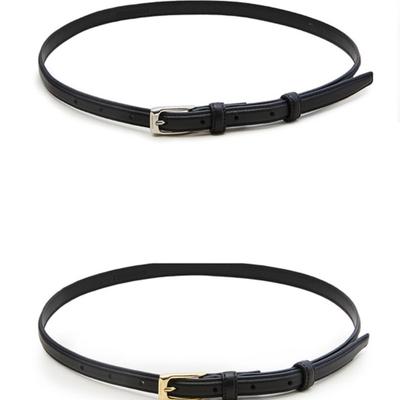 FRONTROW [Drama Signature] Slim Leather Belt_2color