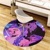 1pc Vibrant Fantasy Couple Round carpet, Made of Polyester,Perfect for Decorating Office Chairs, Living Rooms,fplt110