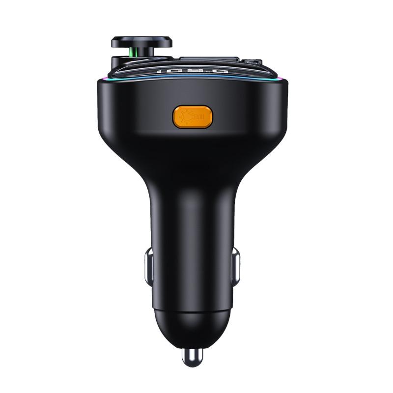 C22 Dual Display Voltage Detection Car Mp3 Bluetooth Player Usb Fast Charging Charger Car Fm Transmitter