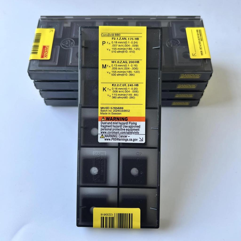 Original Sandvik / 880-0906W10H-P-LM 4044 / CNC Lathe Carbide Blade 10 PCS