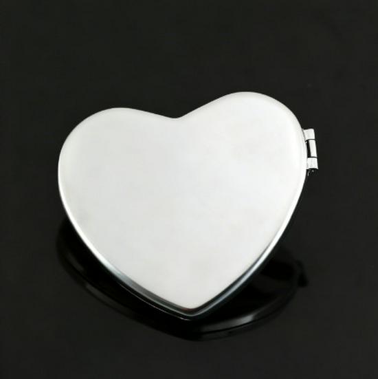 Portable Stainless Steel Double-Sided Makeup Mirror - Compact, Foldable & Ideal for Dorms