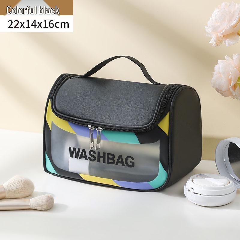 Bolsa de Maquillaje Transparente Impermeable: Organizador de Cosméticos y Neceser Portátil