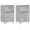 VidaXL Buffets 2 pcs gris béton 40x35x70 cm bois d'ingénierie 831141
