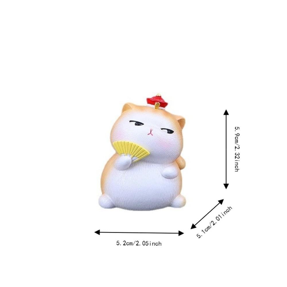 Cat Shpae Cat Ornament Desktop Decoration Cat Tabletop Ornament Cute Resin Cat Statue Gifts