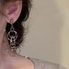 Multi-layers Round Hollow Earrings Long Chain Ear Accessories Dangle Earrings  Date Night