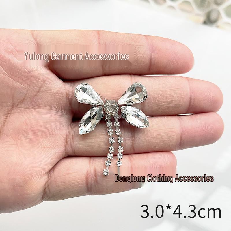 Rhinestone Peach Heart Tassel Handbag & Clothing Accessories
