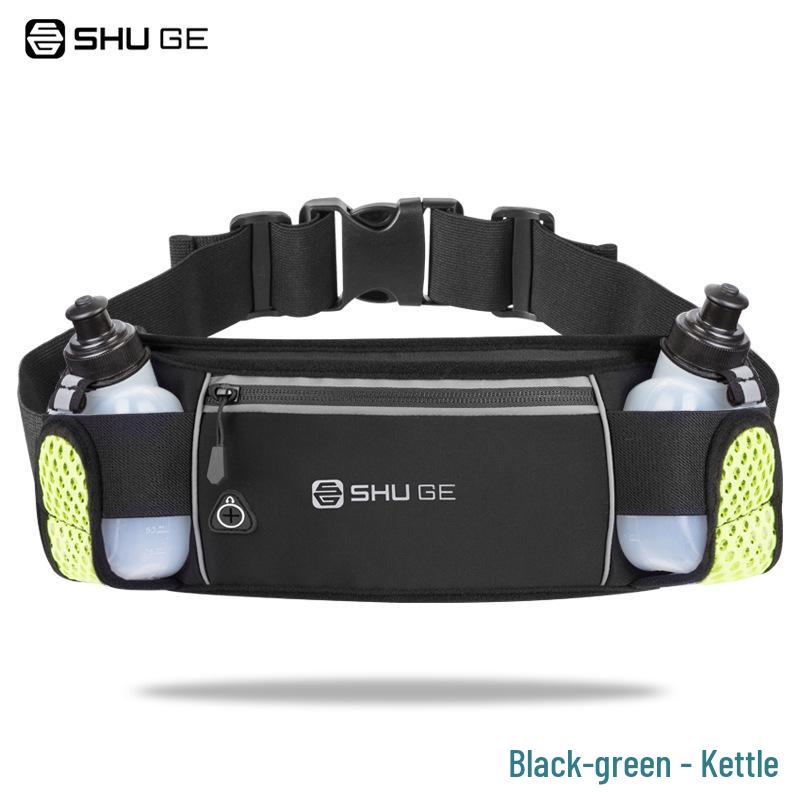 Unisex Sports Waist Bag with Dual Water Bottle Holders for Running, Hiking, and Outdoor Adventures