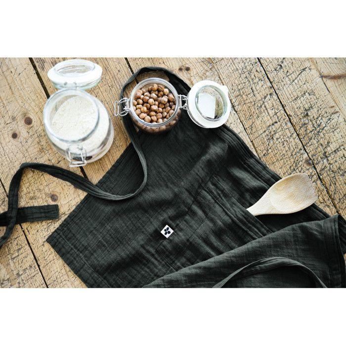 Kochschürze „Gaïa“ 45 x 80 cm „Baumwollgaze“ der Schmetterlingseffekt