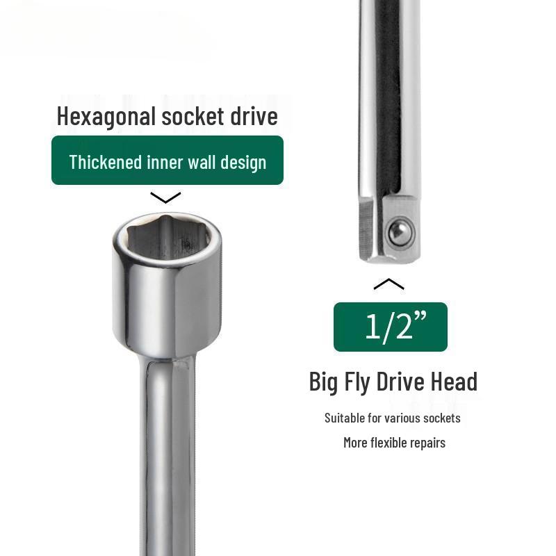 Extended Car Tire Wrench Set for Easy Tire Changing