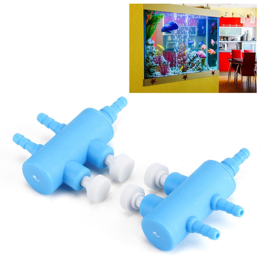 Plastic Aquarium Water Tube Volume Control Valve Connector Fish Tank Air Splitter Oxygen Pump Accessory