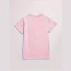 Girls' Casual Book-themed Long Plant-printed Pattern T-shirt for Summer, Fashionable Short-sleeved Children's T-shirt