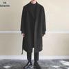Knielange Woll-Windjacke im japanischen Stil für Herren: Dick, warm, trendig, locker sitzende koreanische Version.