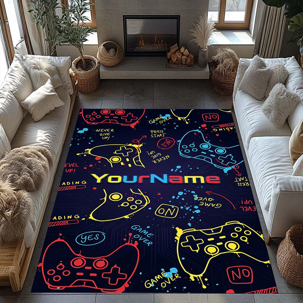 Roblox 491 Customize Your Name Floor Mat Perfect for Balcony Living Rooms Game Room Study room Anti-slip Rug Anime Office Decor Wedding Party Gift