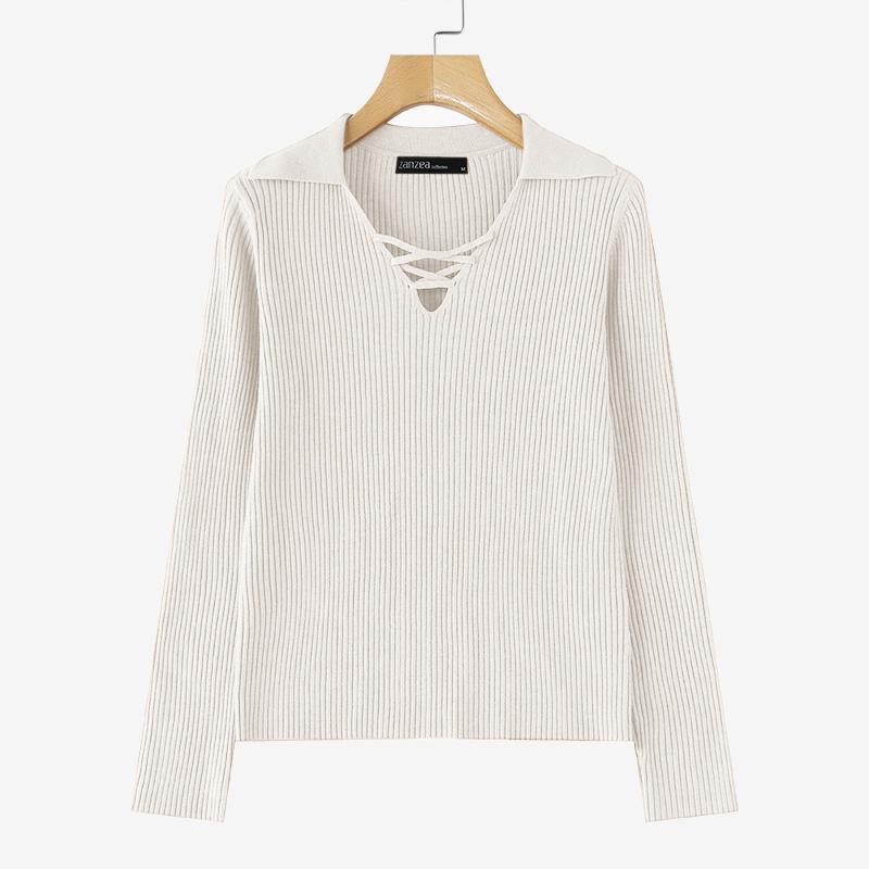 ZANZEA Autumn Winter Women Casual V-Neck Long Sleeve Knitted Sweaters Jumpers