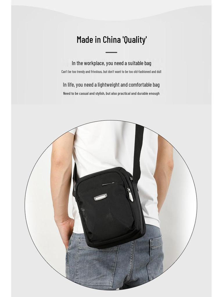 Pánská trendy 2025 Oxford látková crossbody a taška přes rameno - Ležérní malý plátěný batoh