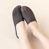 5 Pairs Women's Summer Thin Ice Silk Mesh Socks Cotton Base Solid Color Invisible Sweat Absorbent Non-slip No Heel Drop