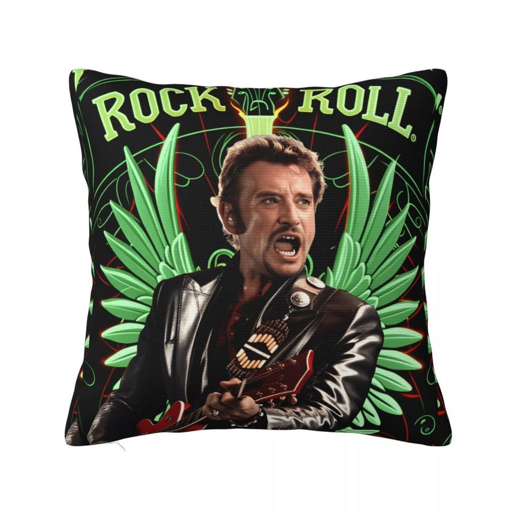3D Printing Johnny Hallyday Rock Star Pillow Cover Morden Pillow Case For Sofa Bedroom Home Decor Cushion Cover Soft Pillowcases