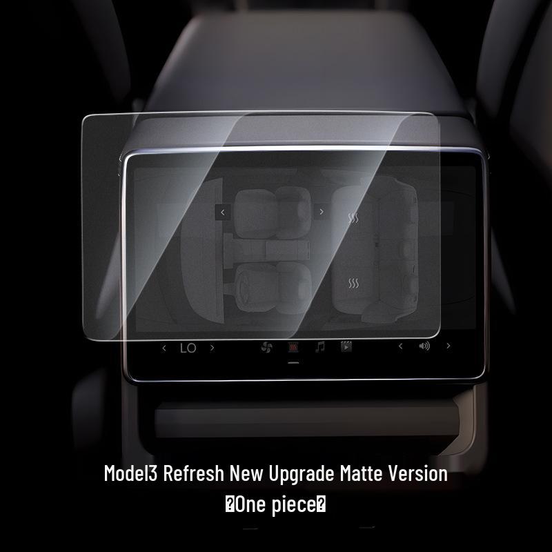 Tesla Model 3/Y Yoke Refresh Screen & Console Protection Kit: Tempered Glass & HD Film