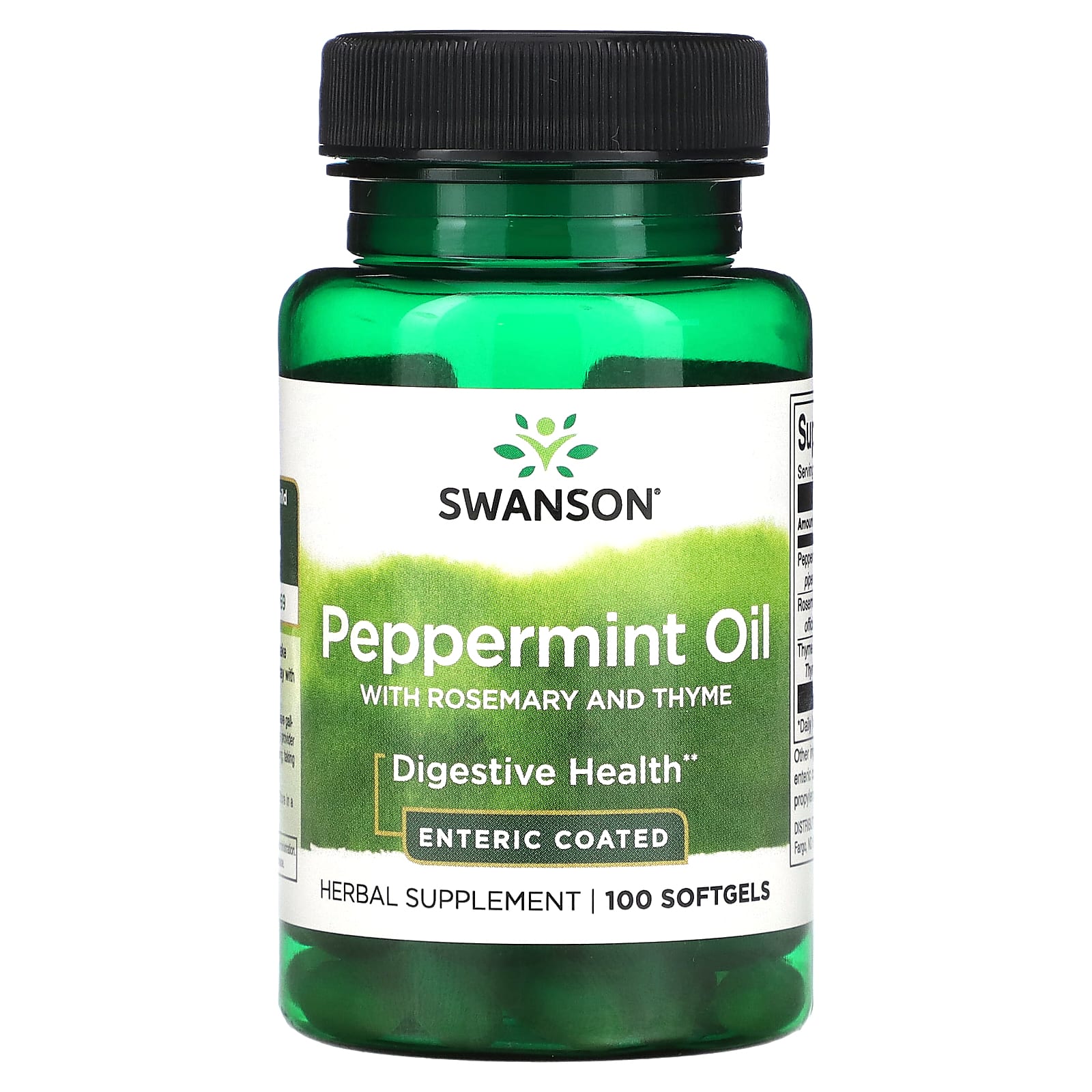

With Peppermint Oil, Rosemary and Thyme, 100 Softgels
