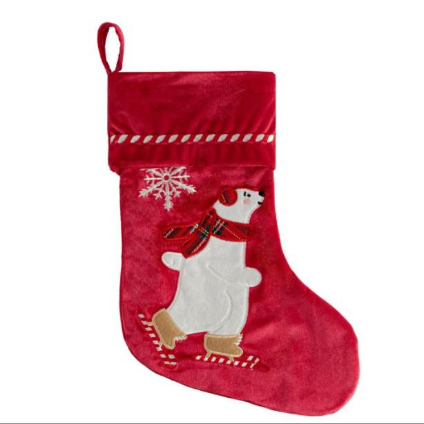 2025 Velvet Snowman Christmas Stocking Ornament Gift