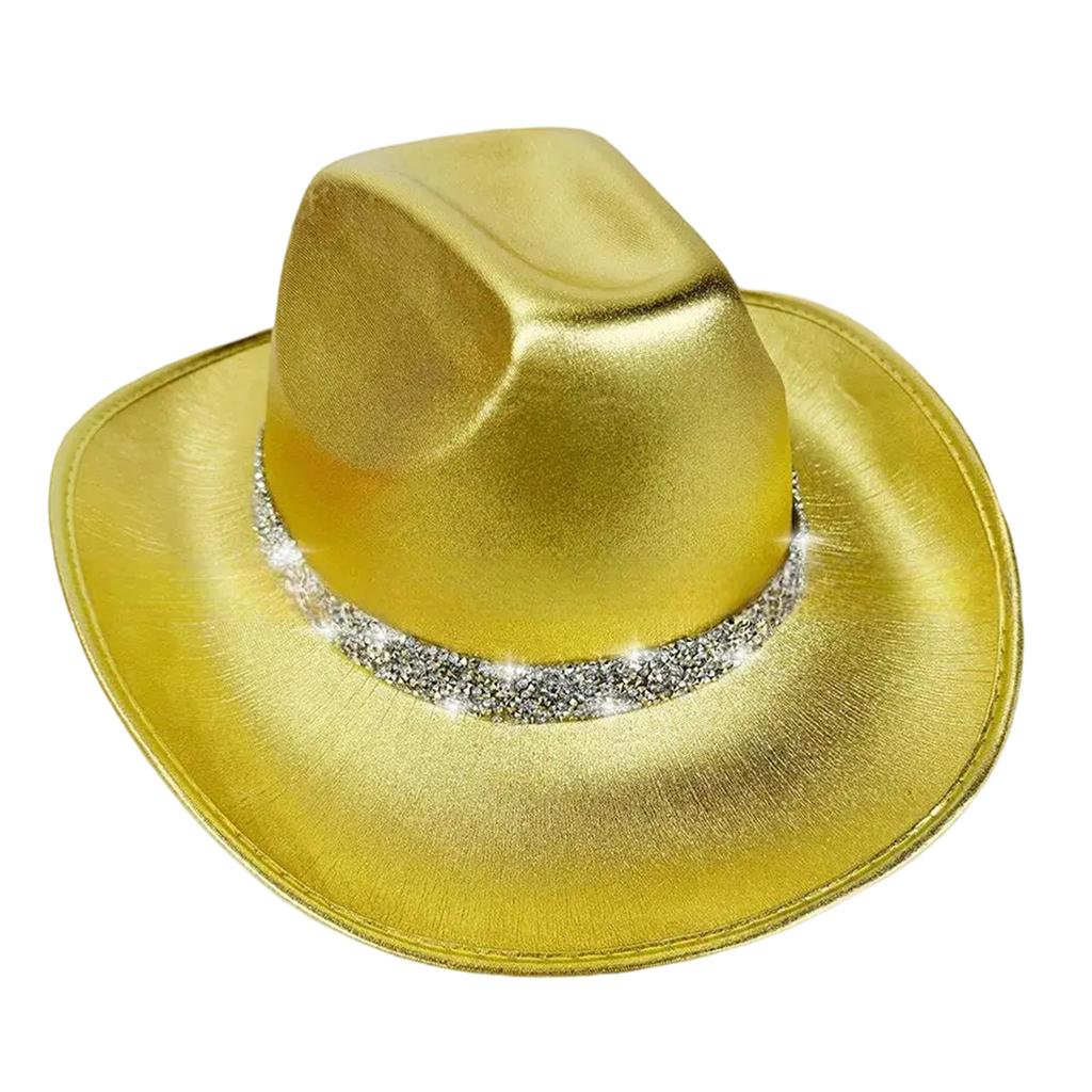 Jeweled Cowboy Hats Heavy Crystal Panama Hat Surprise Gift for Girl Boys Bride Hat for Carnivals Music Festival