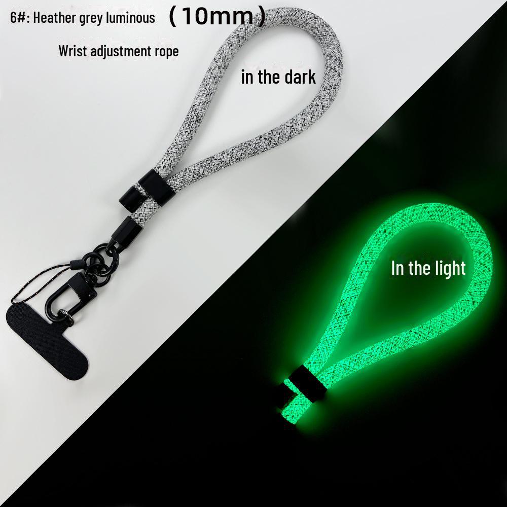 

Светящийся съемный регулируемый ремешок на запястье для мобильного телефона с зажимом 10 мм