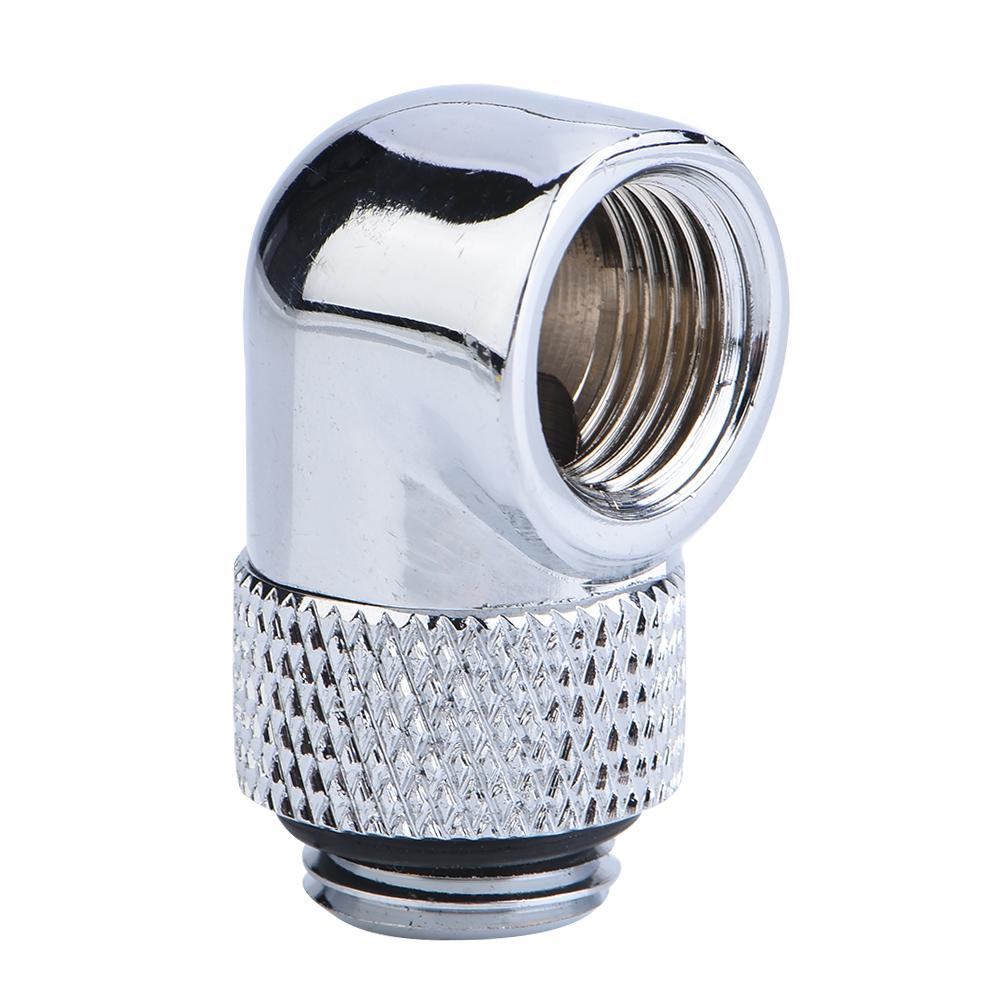 90 Degree Angle Rotary Tube Fitting PC Water Cooling G1 4 Thread Elbow Connector