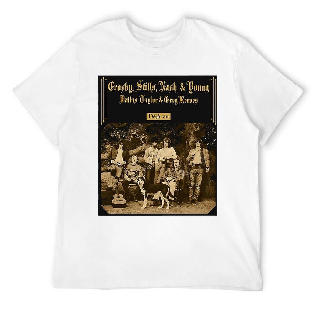 CSNY Band T-Shirt for a Boy Cheap Stuff Vintage Graphic Tee Mens Graphic T-shirts Funny