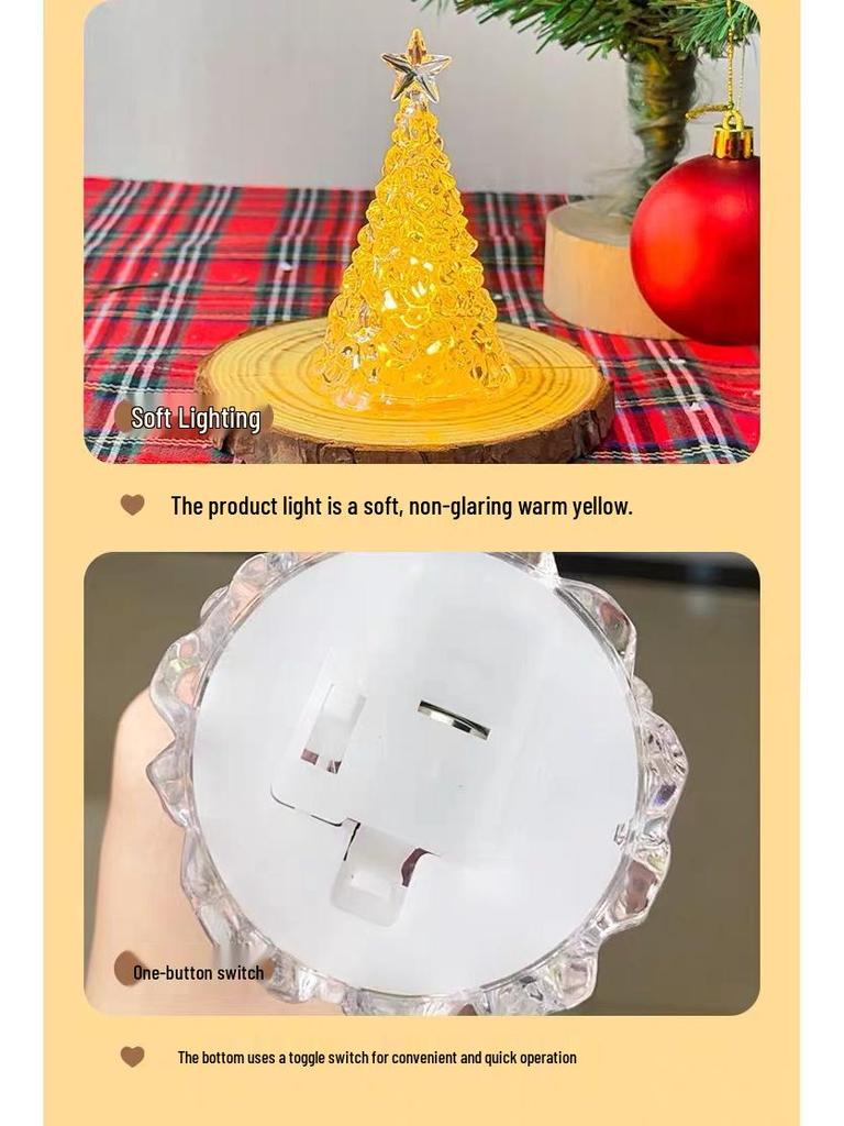 Christmas Starry Night Light Ornament for Holiday Decor and Gifts