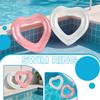 Heart Shaped Inflatable Pool Float for Adults and Kids Large Glitter Filled PVC Swimming Ring for Pool Lake Beach Water Activities