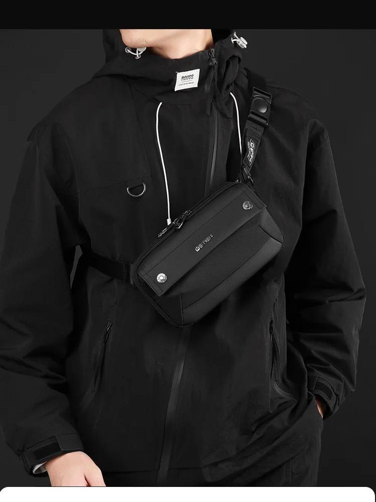 Men Outdoor Travel Large Capacity Chest Bag Nylon Hiking Crossbody Bag High Quality Waterproof Shoulder Sling Backpack