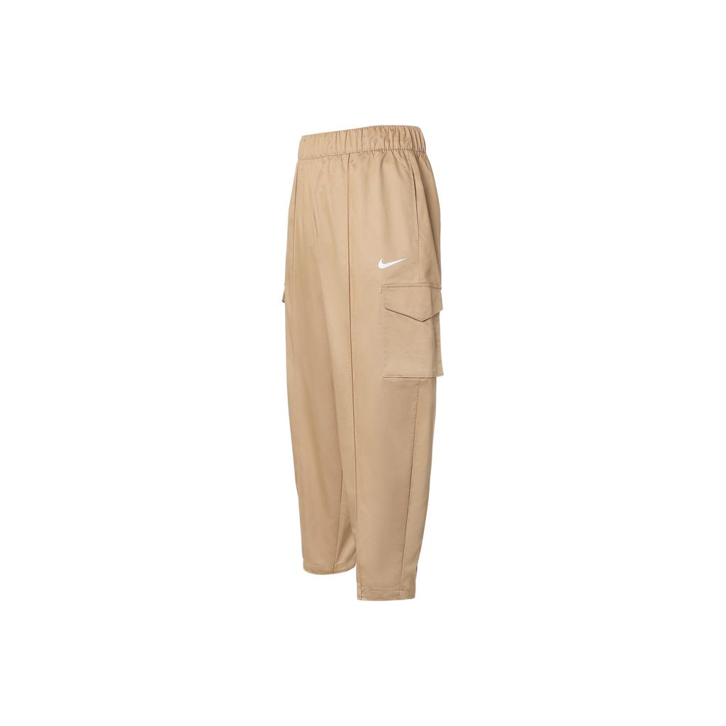 Nike Sportswear Essentials Woven High-Waisted Trousers Women Bottoms Beige DD5984-200