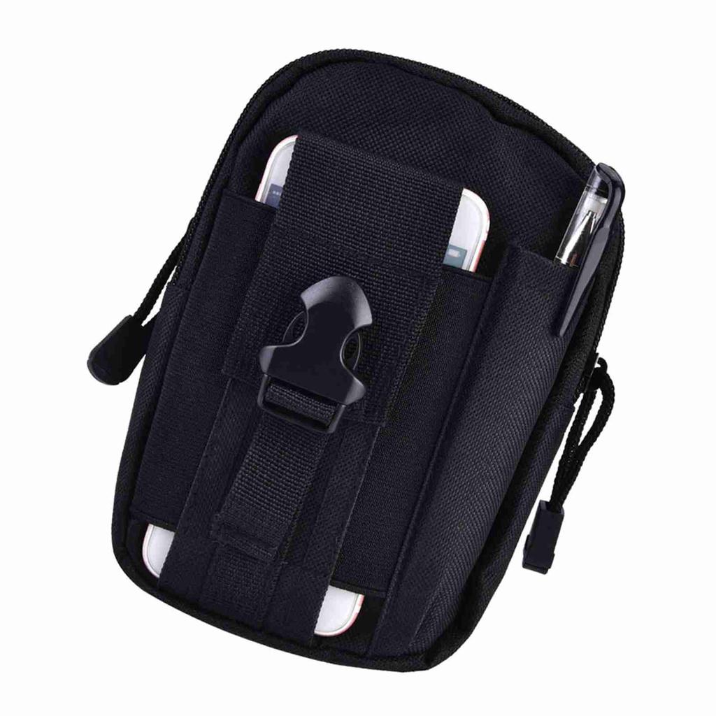Strapazierfähige Multifunktionale Unisex Outdoor Tragbare Taktische Sport-Hüfttasche (Schwarz)