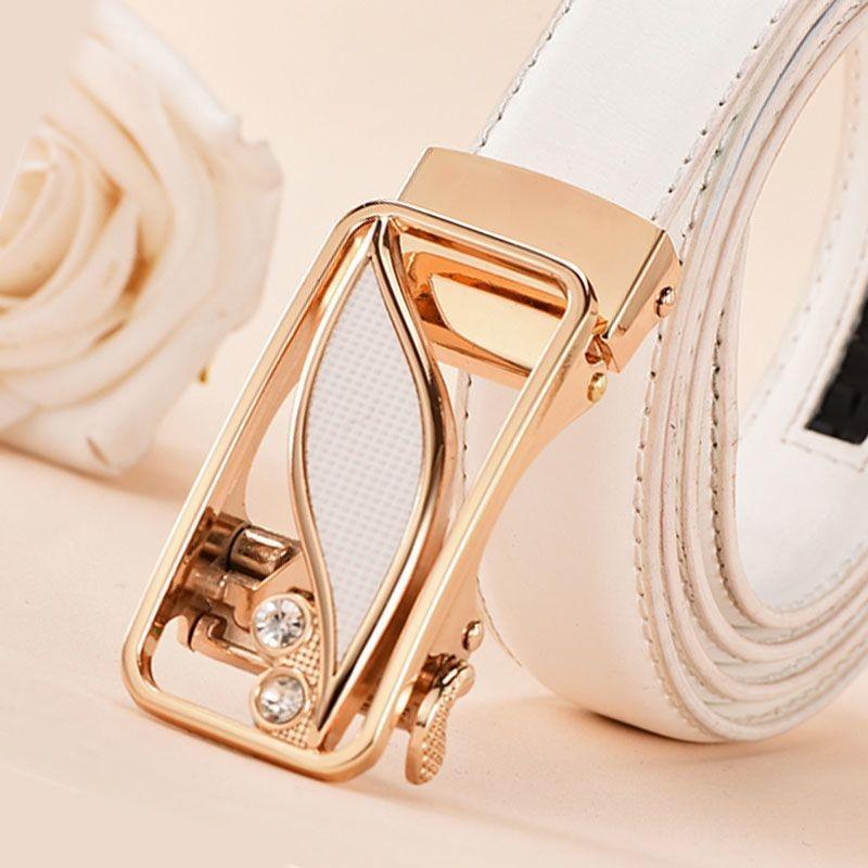 

Womens Automatic Trendy Buckle Belt Crafted From Soft Pu For Comfortable Wear Allday StyleVV